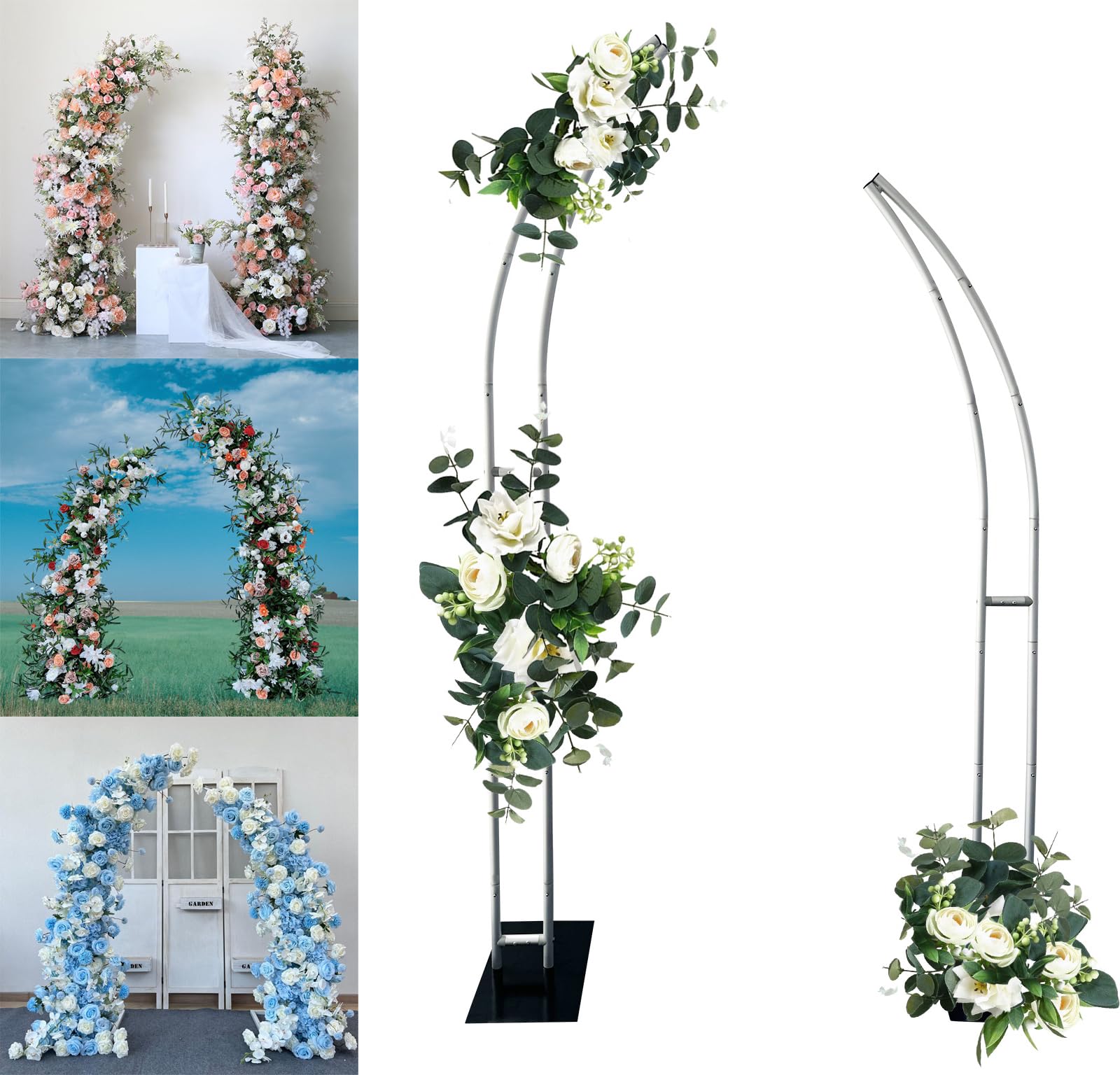 Wedding Balloon Arch - Soporte para globos de medio arco,