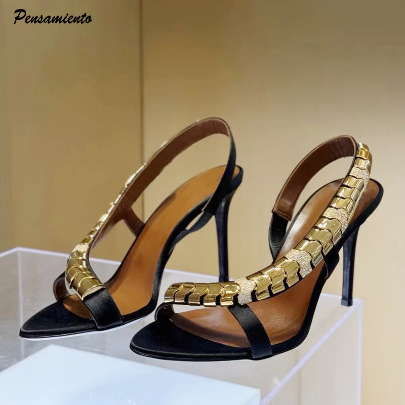 Sandalias de gladiador de saté - Wedding Super reseña y precio
