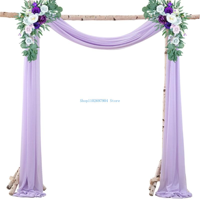 N7YF Romance perlas gasa telón - Wedding Backdrop Curtain reseña y precio