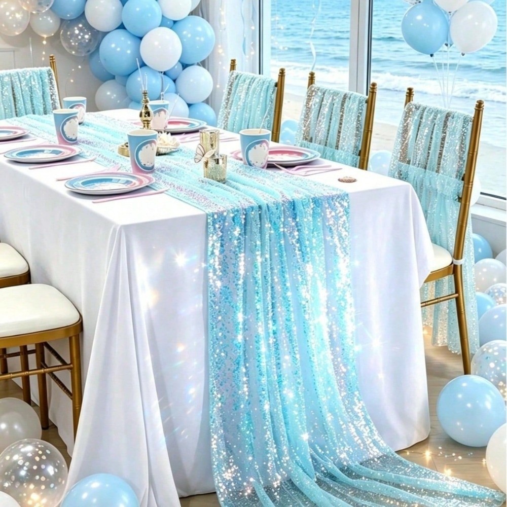 Caminos de Mesa Decorativos co - Table Runner Sequin reseña y precio