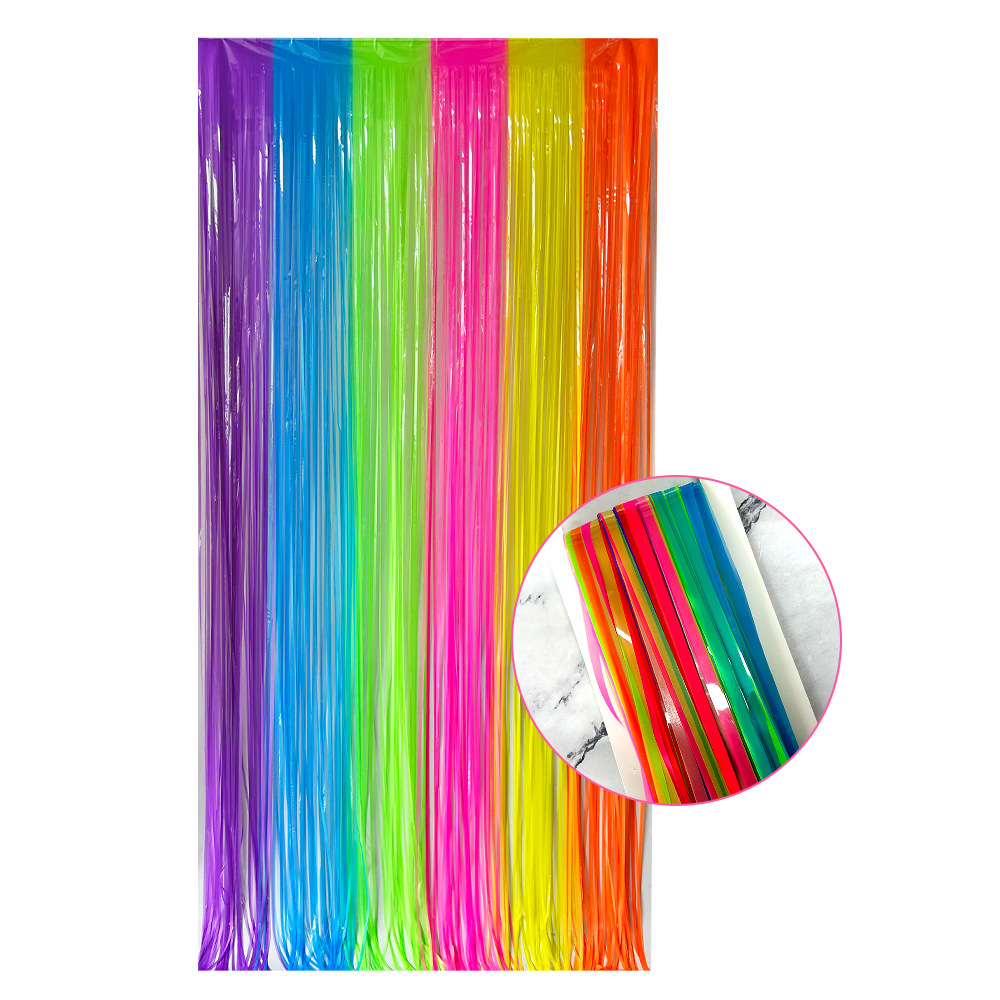 Cortina con flecos multicolor  - Wedding Backdrop Curtain reseña y precio