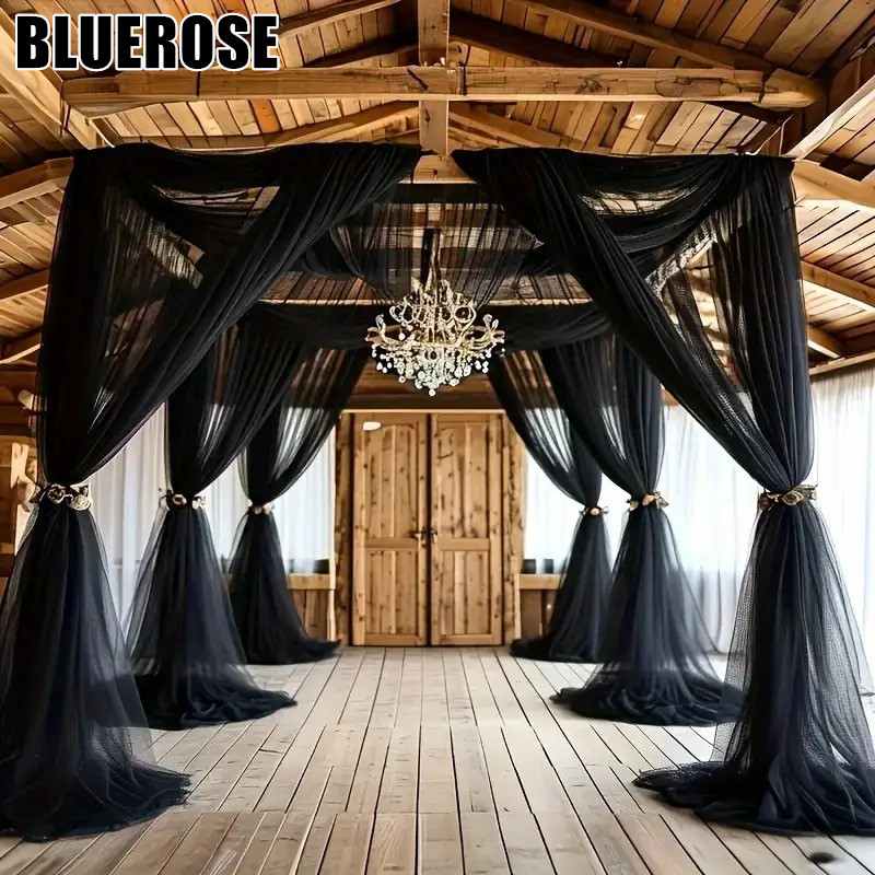 Tela de fondo negra para arcos - Wedding Backdrop Curtain reseña y precio