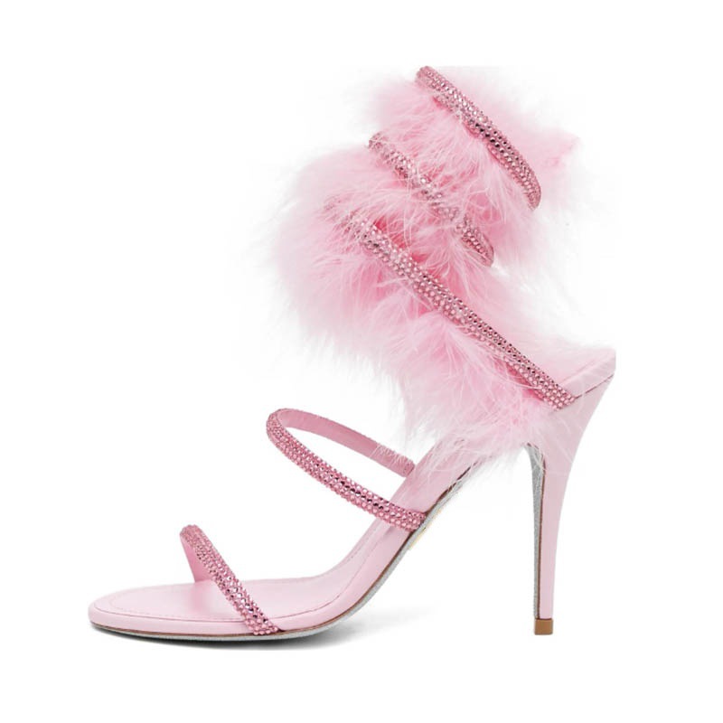 Sandalias de tacón alto con cr - Wedding Super reseña y precio