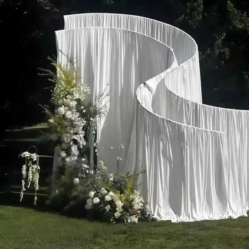 Telones de fondo para escenari - Wedding Backdrop Curtain reseña y precio
